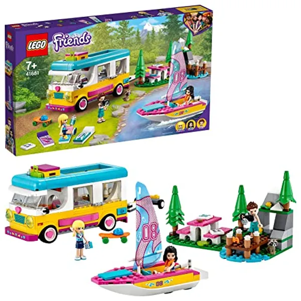 LEGO Friends Forest Camper Van and Sailboat Adventure Set