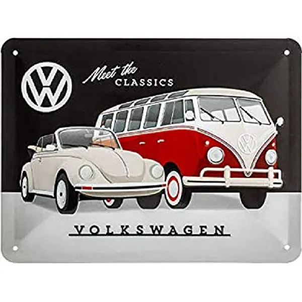 Retro Tin Sign Volkswagen - Meet The Classics